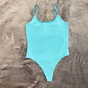 TNA teal bodysuit